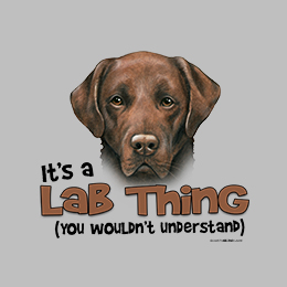 Sports Grey Lab Thing (Chocolate) T-Shirt 