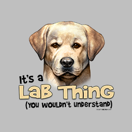 Sports Grey Lab Thing (Yellow) T-Shirt 