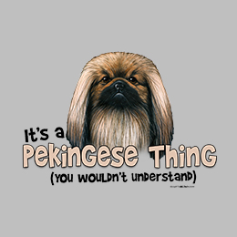 Sports Grey Pekingese Thing T-Shirt 