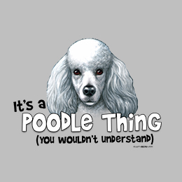 Sports Grey Poodle Thing T-Shirt 