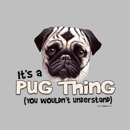 Sports Grey Pug Thing T-Shirt 