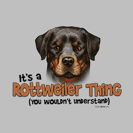 Sports Grey Rottweiler Thing T-Shirt 