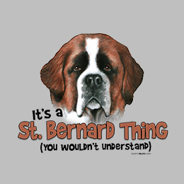 Sports Grey St Bernard Thing T-Shirt 