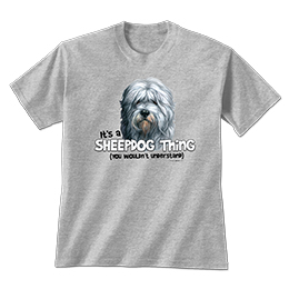 Sports Grey Sheepdog Thing (Old English) T-Shirts 