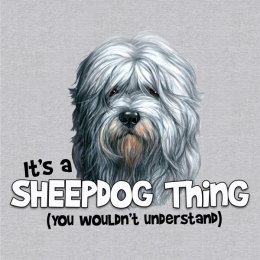 Sports Grey Sheepdog Thing (Old English) T-Shirt 