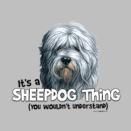 Sports Grey Sheepdog Thing (Old English) T-Shirt 