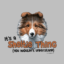 Sports Grey Sheltie Thing T-Shirt 