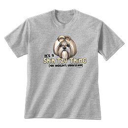 Sports Grey Shih Tzu Thing T-Shirts 