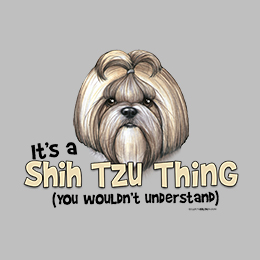 Sports Grey Shih Tzu Thing T-Shirt 