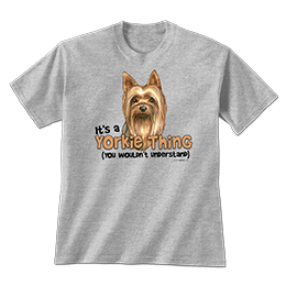 Sports Grey Yorkie Thing T-Shirts 