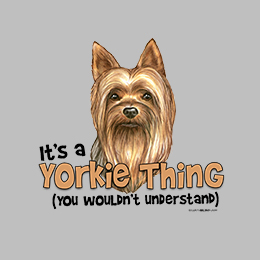 Sports Grey Yorkie Thing T-Shirt 