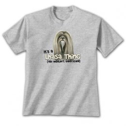 Sports Grey Lhasa Thing T-Shirts 