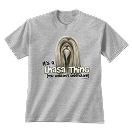 Sports Grey Lhasa Thing T-Shirts 