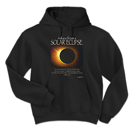 Black Advice Solar Eclipse Hooded Sweatshirts 