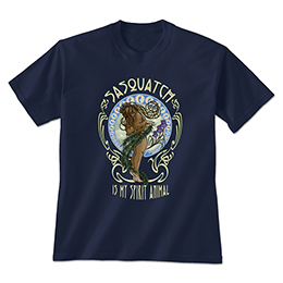 Navy Blue Sasquatch Spirit Animal T-Shirts 