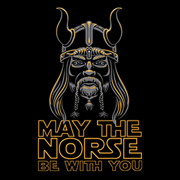 Black Norse Be With You T-Shirt 
